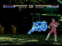 une photo d'Ã©cran de Street Fighter - The Movie sur Sega Saturn